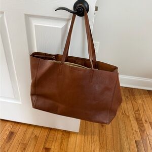 Brown Leather Tote Bag